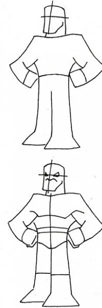 how to draw a Russian bogatyr