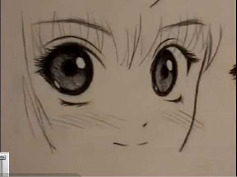 how to draw an anime eye