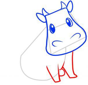 draw a cow in pencil