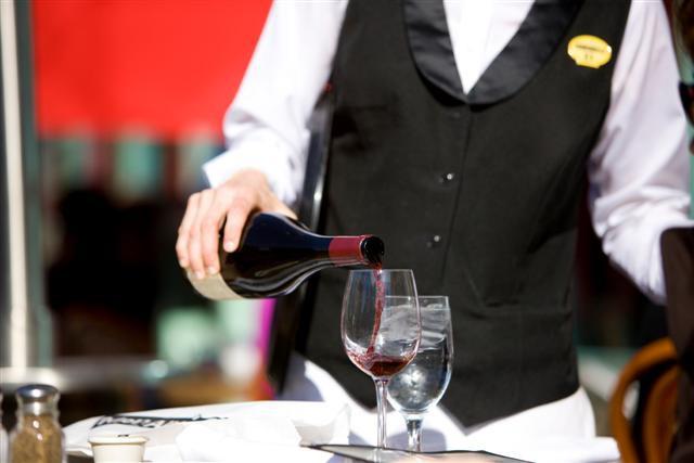 waiter in cafe