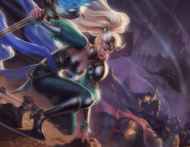 Game League of Legends, the hero of Jeanne. Guided by the hero Janna (Jeanne)