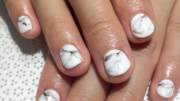 how to make a marble manicure gel varnish