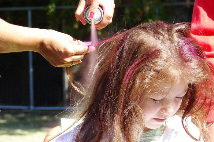 Paint for hair spray. New in the world of staining.