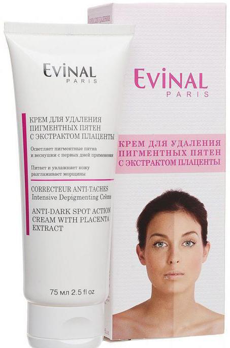  cream evinal from pigmentation spots reviews and instructions for use 