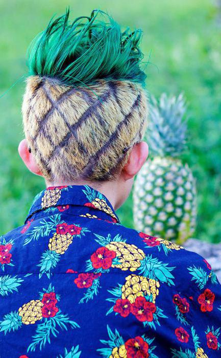 hairstyle of pineapple for men