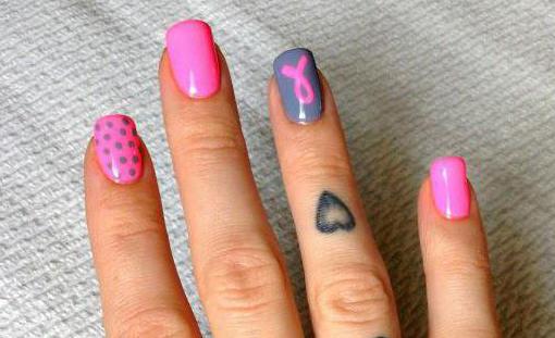 manicure on round nails photo