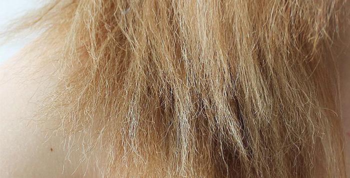 means for care of discolored hair