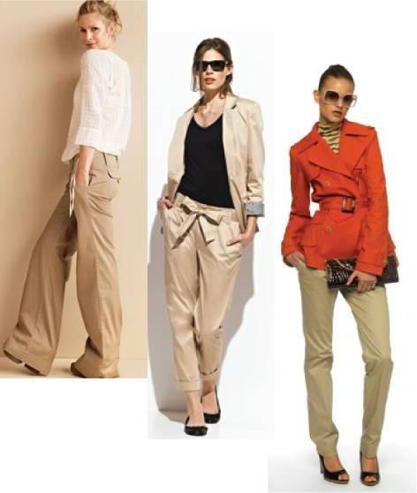 Beige trousers: what to wear better?