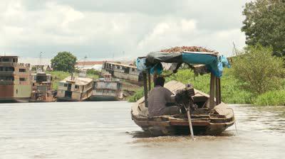 The Amazon is the largest river system on the planet. Economic use of the Amazon River