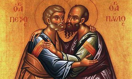 Day of the Holy Apostles Peter and Paul. Name Day of Paul