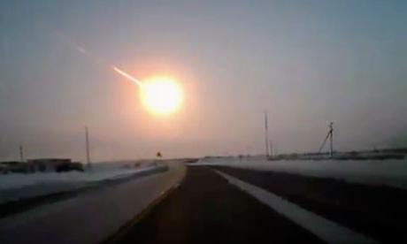 meteorite in Chelyabinsk