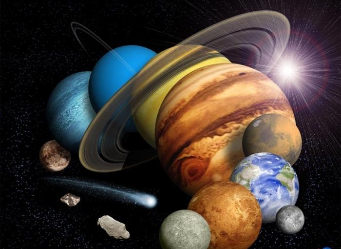 Planets of the solar system. For children and adults