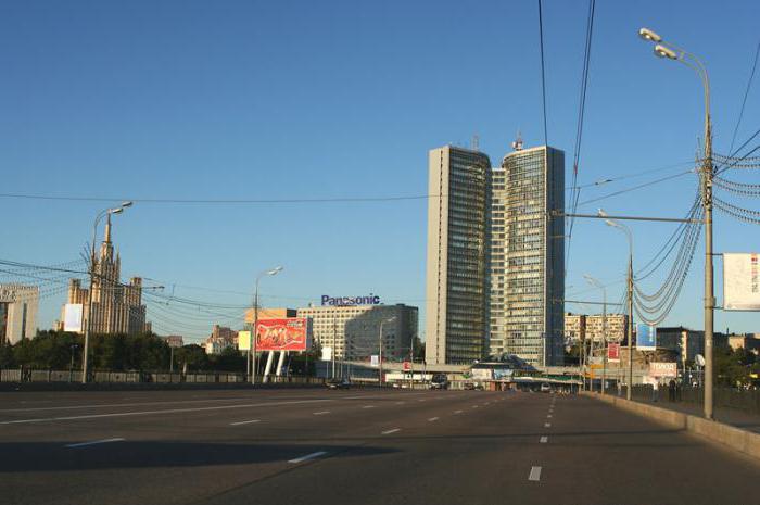 The building of the Moscow government a new arbat