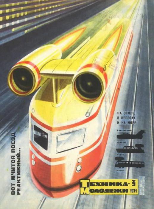 The train on the thrust of the USSR