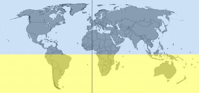 the eastern hemisphere of the earth