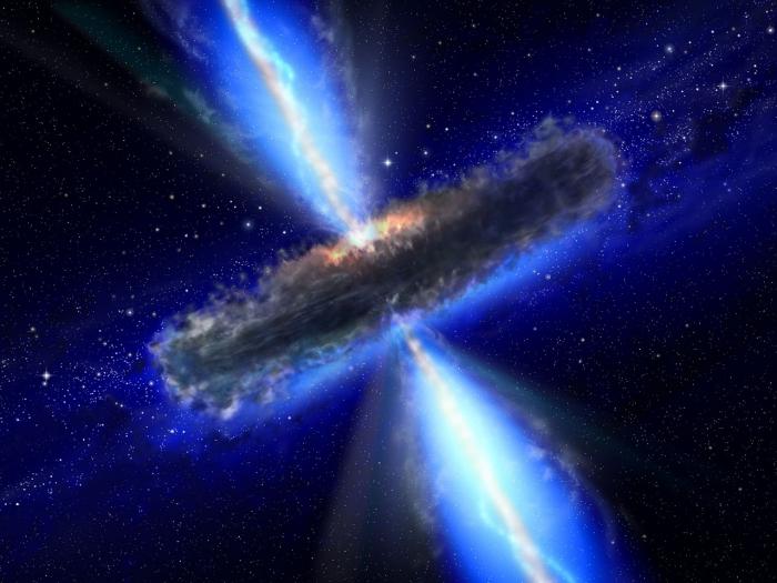 The theory of relativity and black holes in space