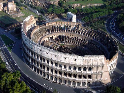 The Coliseum in Rome. Antique Stadium