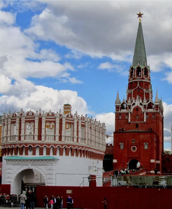 The tallest tower of the Moscow Kremlin is Trinity