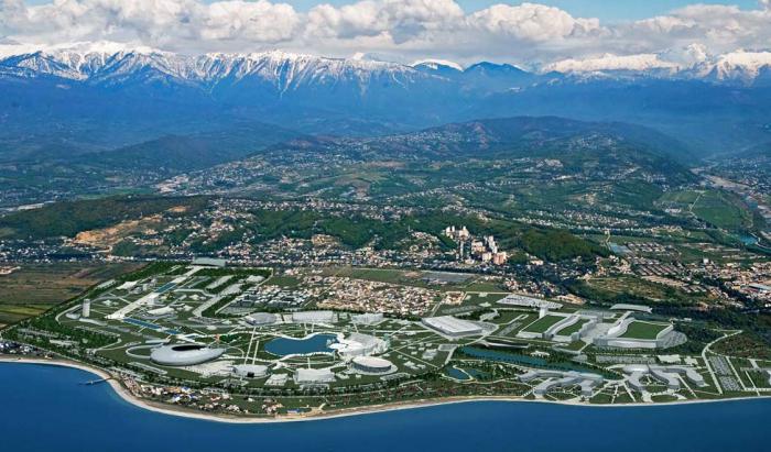 Olympic Park in Sochi in summer