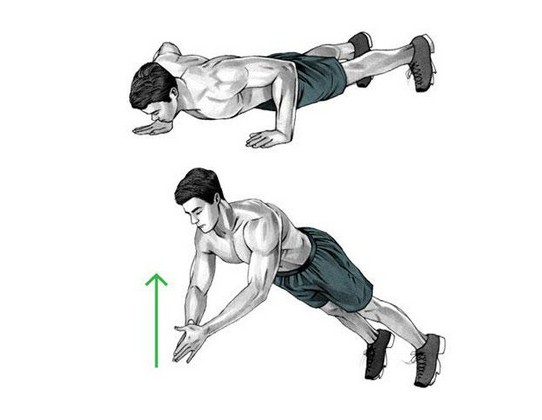 Push-ups on the shoulders. Training program: push-ups