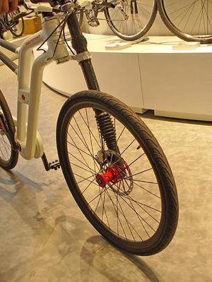 cushioning fork for bicycles