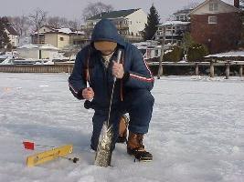 In winter for the pike: the fence with its own hands