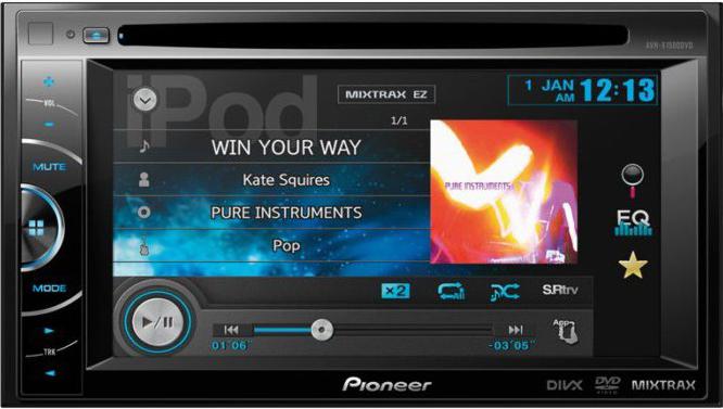 Head Unit Pioneer AVH-X1500DVD: specifications, photos and reviews