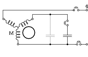 How to calculate a starting capacitor for connecting a three-phase motor to a single-phase network