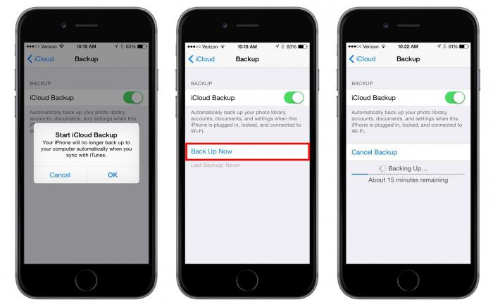 how to backup iphone 5