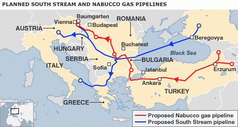 gas pipeline route across Ukraine