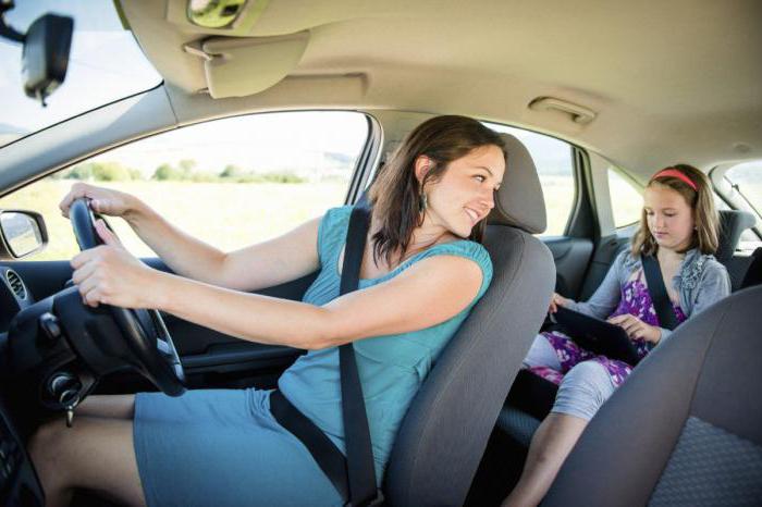 The new law of transporting children in a car in 2017