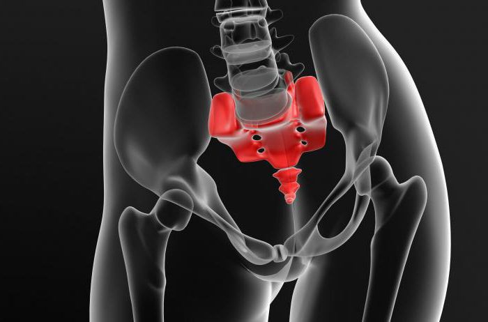 compaction on the coccyx in men